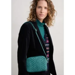 Annulet Quilted Leather & Suede Crossbody Bag-Seasalt Cornwall Sale