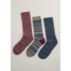 Box of 3 Fair Isle Men's Bloomin Good Socks-Seasalt Cornwall New