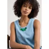Collaged Shapes Geometric Beaded Necklace-Seasalt Cornwall Clearance