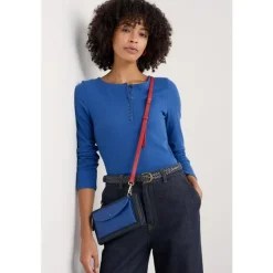 Early Orchid Long Sleeve Henley Top-Seasalt Cornwall Online