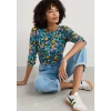 Easel 3/4 Sleeve Top in GOTS-Certified Organic Cotton Jersey-Seasalt Cornwall Best