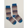 Fair Isle Bloomin Good Socks-Seasalt Cornwall Hot
