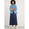 Fruit Tree Midi Denim Skirt-Seasalt Cornwall Discount