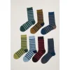 Gift Box of 7 Men's Striped Sailor Socks-Seasalt Cornwall Best