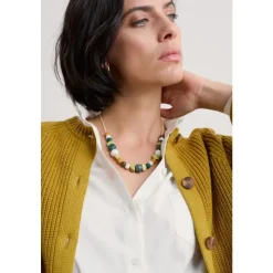Kres Ceramic Bead Necklace-Seasalt Cornwall Best