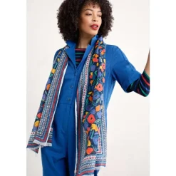 May Garland Printed Scarf-Seasalt Cornwall New