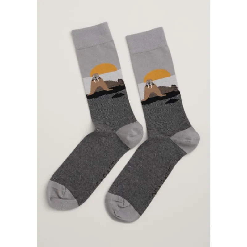 Men's Arty Organic Cotton Socks-Seasalt Cornwall New