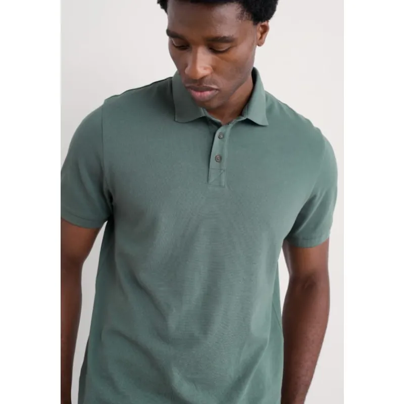 Men's Balefire Polo in GOTS-Certified Organic Cotton Jersey-Seasalt Cornwall Online