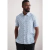 Men's Blue Heron Short Sleeve Shirt-Seasalt Cornwall Fashion