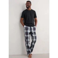Men's Connerton Pyjama Trousers in GOTS-Certified Organic Cotton Flannel-Seasalt Cornwall Outlet