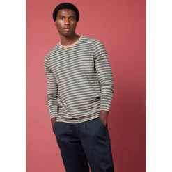 Men's Crew Neck Sailor Shirt in GOTS-Certified Organic Cotton-Seasalt Cornwall Sale