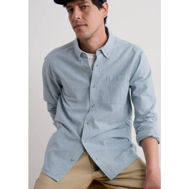 Men's Jenken Oxford Shirt in GOTS-Certified Organic Cotton-Seasalt Cornwall New