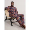Men's Netter Checked Flannel Pyjama Set-Seasalt Cornwall Hot