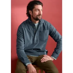 Men's Oliver Half Placket Shirt-Seasalt Cornwall Outlet