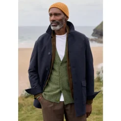 Men's Rowlocks Wool-Blend Overcoat-Seasalt Cornwall Sale