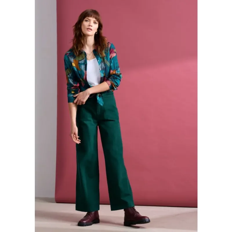 Milly Wide Leg Denim Trousers-Seasalt Cornwall New