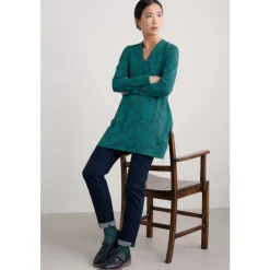 Molevenny Organic Cotton Jersey Tunic-Seasalt Cornwall New