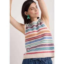 Percella Cove Fair Isle Knitted Vest-Seasalt Cornwall Online