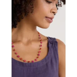 Polyantha Floral Bead Necklace-Seasalt Cornwall Best