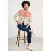 Port Kinnis Fair Isle Cardigan With Merino-Seasalt Cornwall Clearance