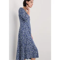 Secret Cove 3/4 Sleeve Midi Dress-Seasalt Cornwall Outlet