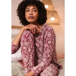 Setting Sun Pyjamas in GOTS-Certified Organic Cotton Jersey-Seasalt Cornwall Fashion