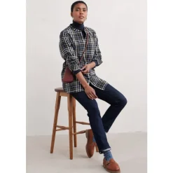 Shallow Sun Checked Longline Shirt-Seasalt Cornwall Sale