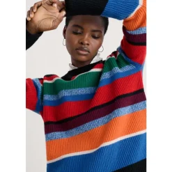 Thorn Berry Striped Jumper With Merino-Seasalt Cornwall Sale