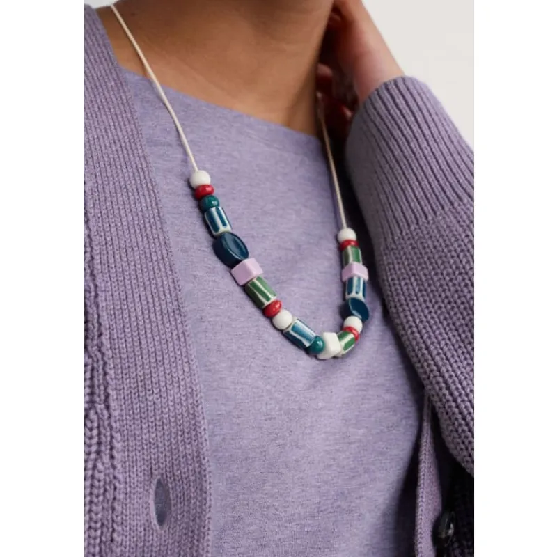Vervain Mixed Ceramic Bead Necklace-Seasalt Cornwall Online
