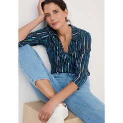 Wavecrest Shirt in GOTS-Certified Organic Cotton Jersey-Seasalt Cornwall New